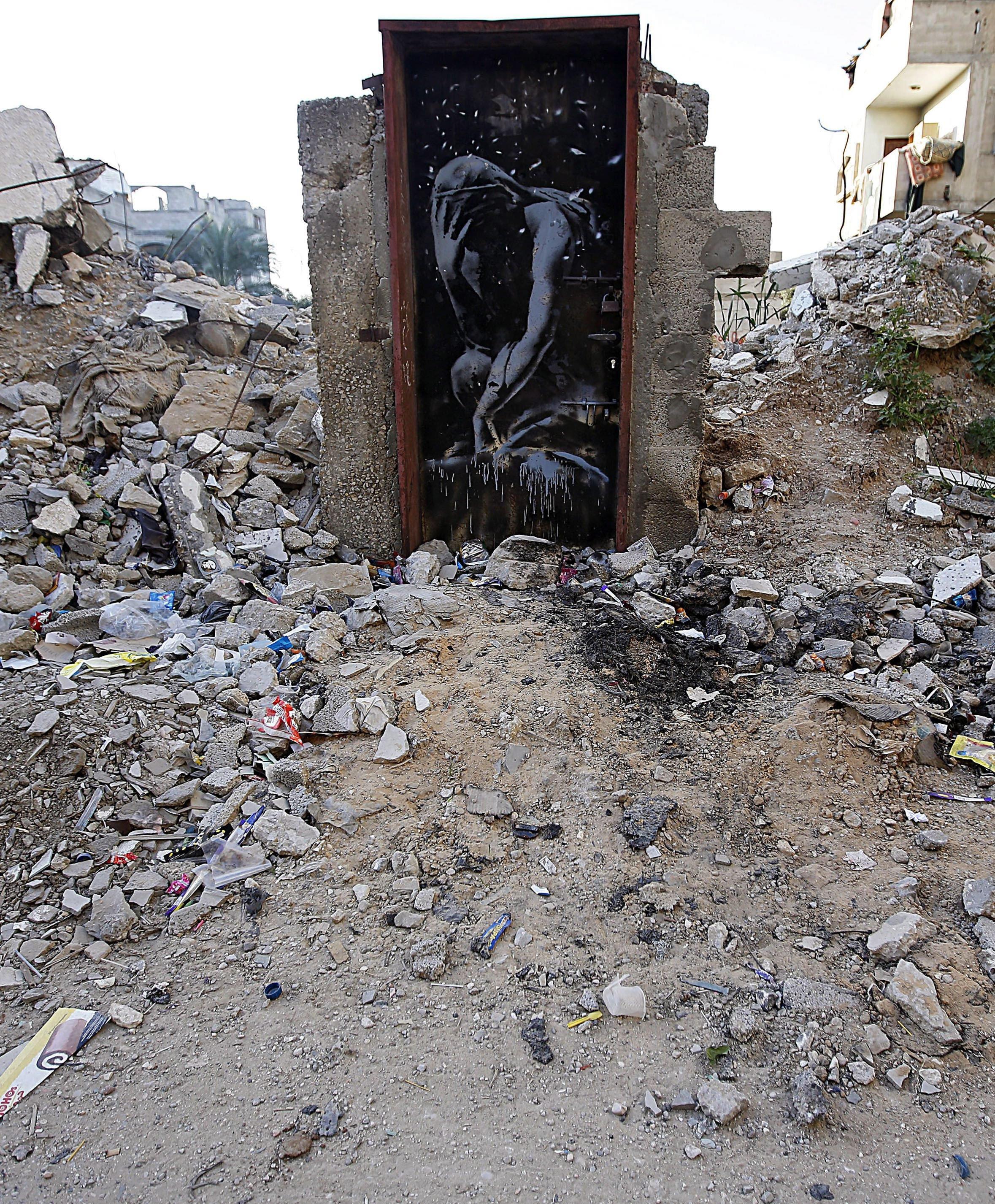 Bagóért vették meg Gázában a világhírű brit graffiti művész alkotását
