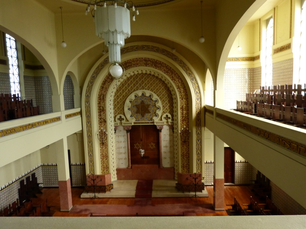 A portói zsinagóga belső tere