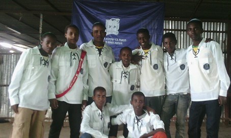 Az etiópiai Bnéj Akivások csoportja