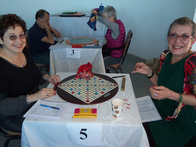 A Scrabble bajnokság résztvevői